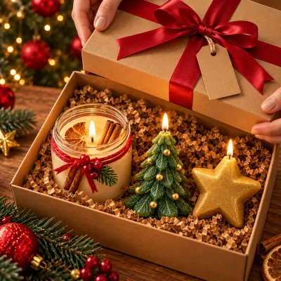 Kit presente com três velas